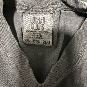 Comfort Colors crew t shirt in Charcoal